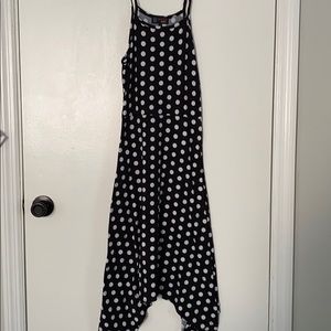 Spaghetti strapped polka dot dress